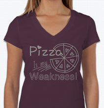 Load image into Gallery viewer, “Pizza is my weakness” T-shirt