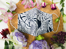 Load image into Gallery viewer, Italian Jacquard Floral Mask