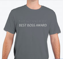 Load image into Gallery viewer, “The winner of the best boss award” Unisex T-shirt