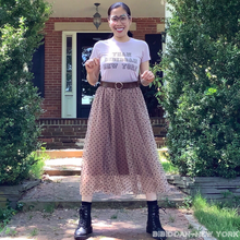 Load image into Gallery viewer, Polka dots tulle skirt