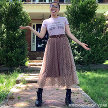 Load image into Gallery viewer, Polka dots tulle skirt