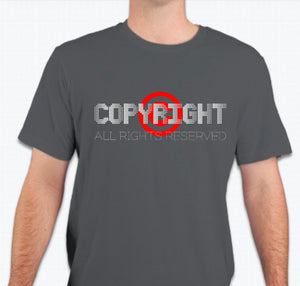 “Copyright. All rights reserved” Unisex T-shirt