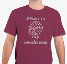 Load image into Gallery viewer, “Pizza is my weakness” Unisex T-shirt