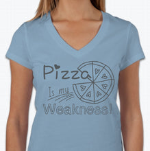Load image into Gallery viewer, “Pizza is my weakness” T-shirt