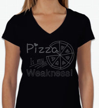 Load image into Gallery viewer, “Pizza is my weakness” T-shirt