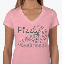 Load image into Gallery viewer, “Pizza is my weakness” T-shirt